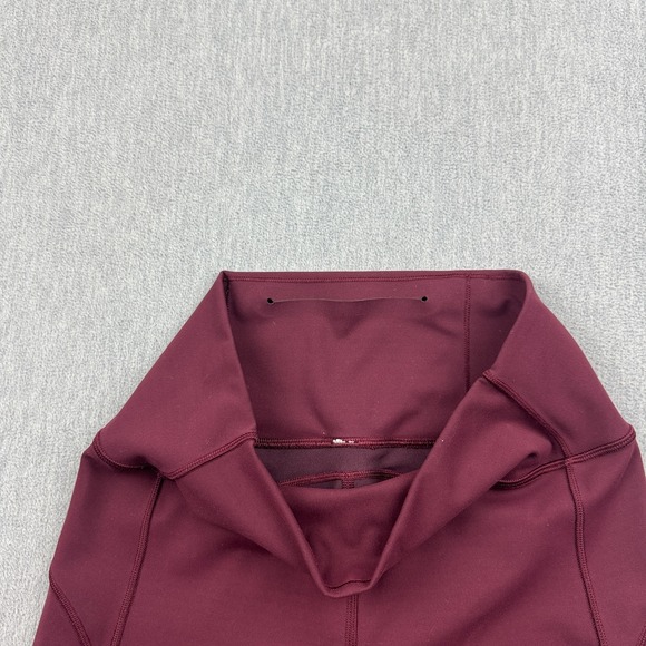 Lululemon Leggings Womens 8 Maroon In Movement 26" 7/8 Tight Yoga Gym Pants - Picture 3 of 12